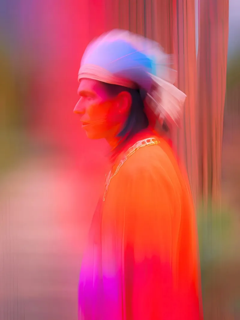 L'indien poster con telaio in plastica da ICONICA Art Studio