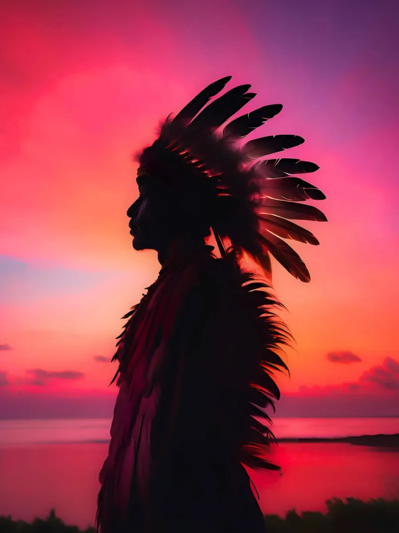 Indian Sunset poster da ICONICA Art Studio
