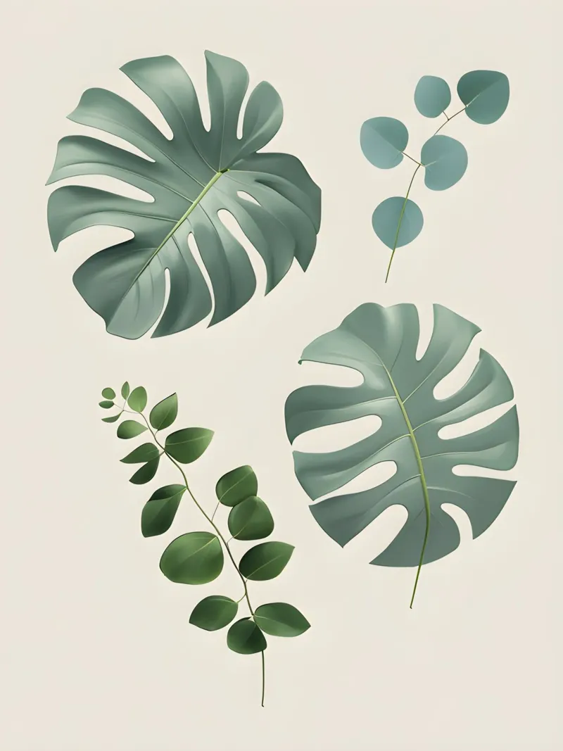Duo botanico poster con telaio in plastica da The Green Room