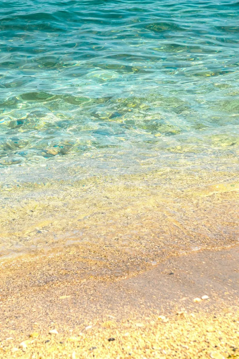 gradient wave sea poster con telaio in alluminio da miracle