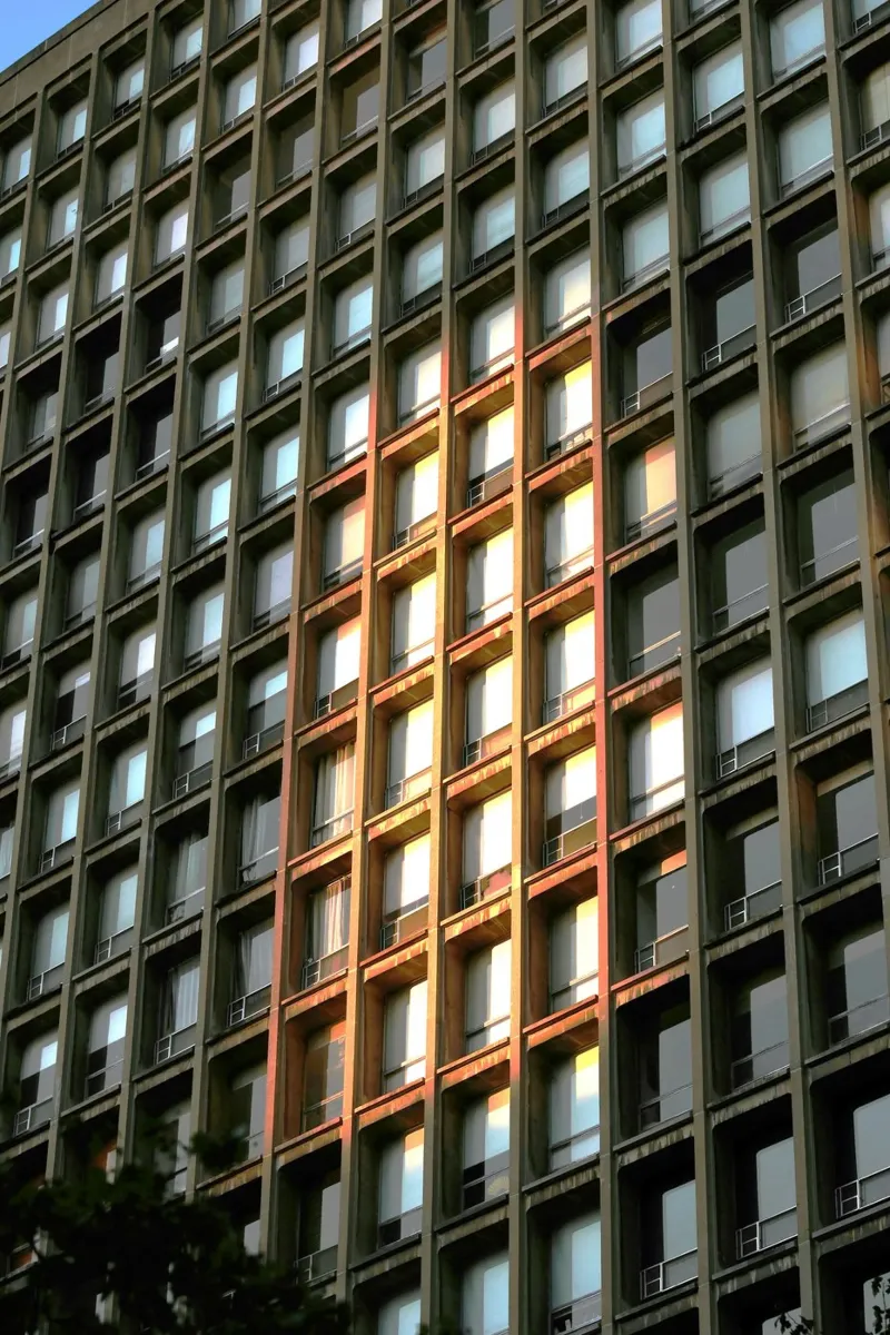 sunshine building tela con Cornice a cassetta da melts
