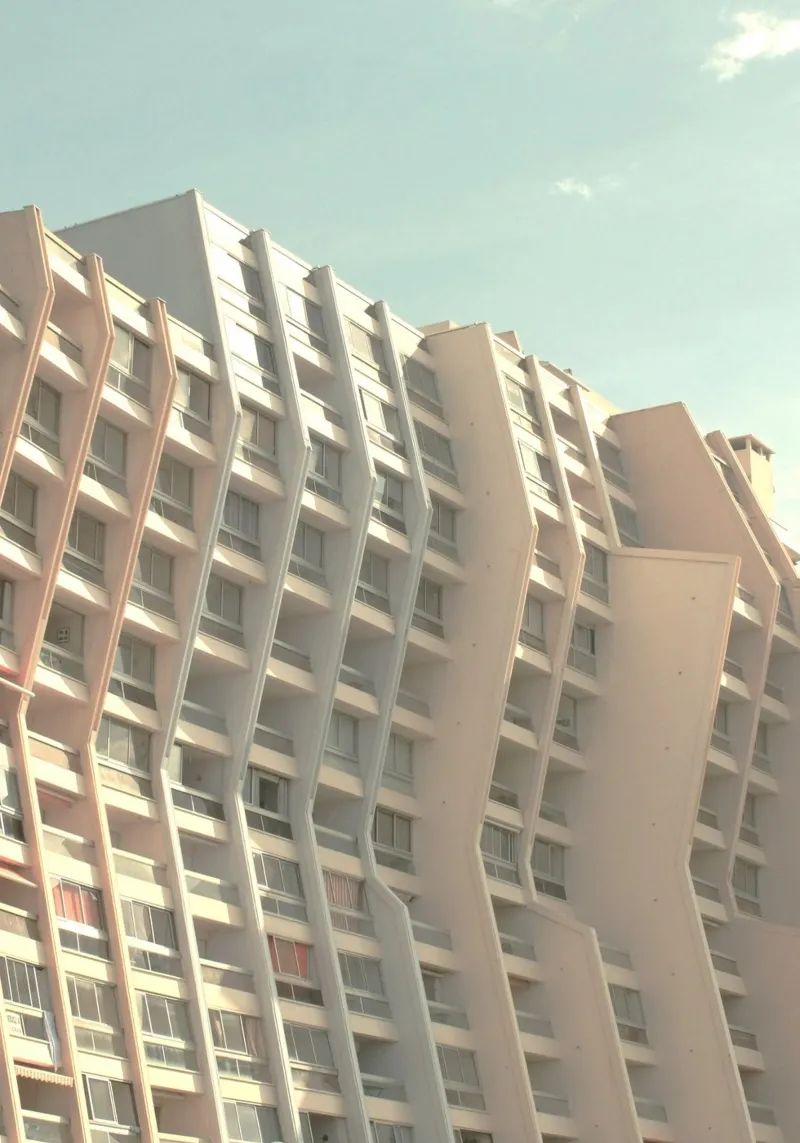shape of building poster con telaio in plastica da melts