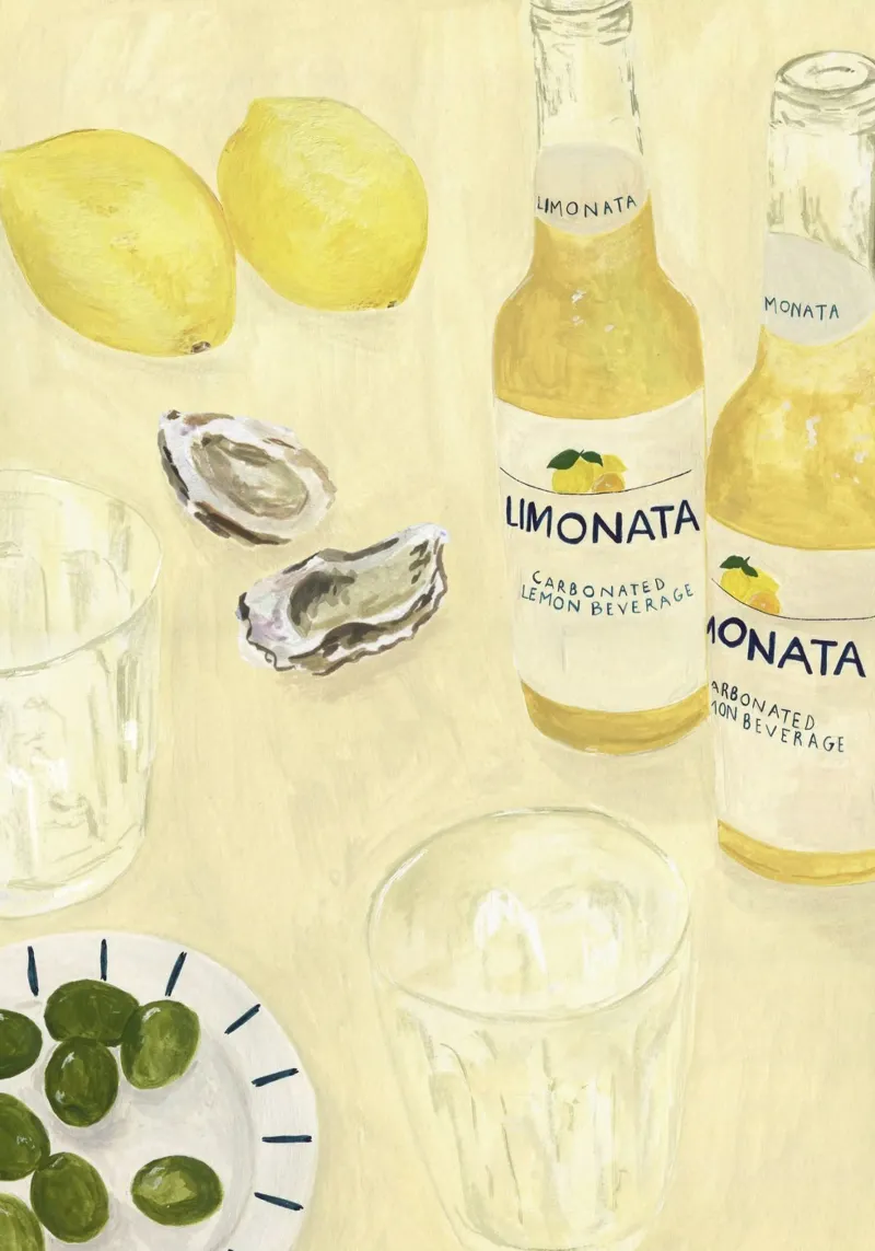 Limonata poster con telaio in plastica da Isabelle Vandeplassche