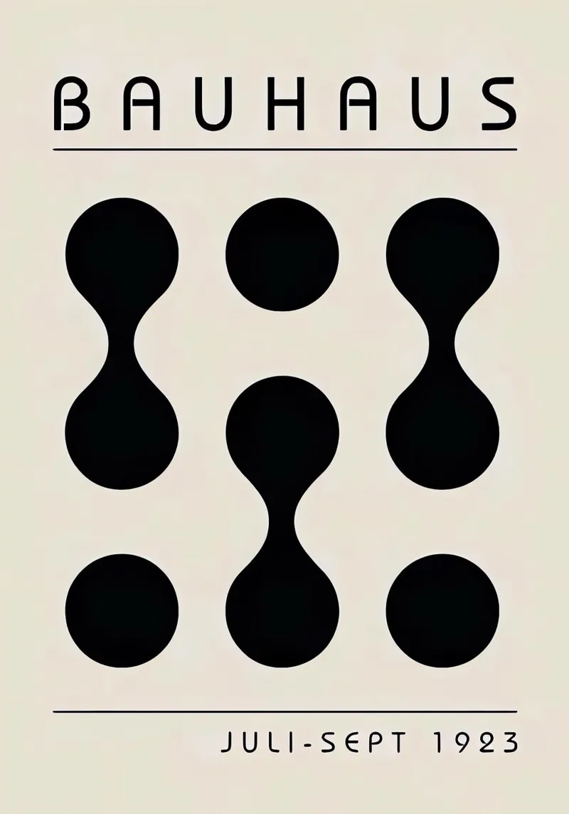 Bauhaus 1923 poster con telaio in alluminio da Brooke