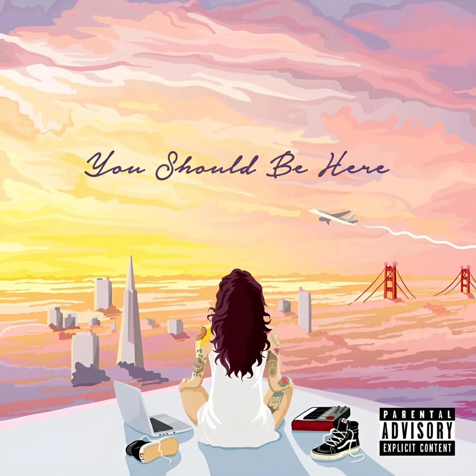 Kehlani - Dovresti essere qui poster con telaio in legno da eliouxence