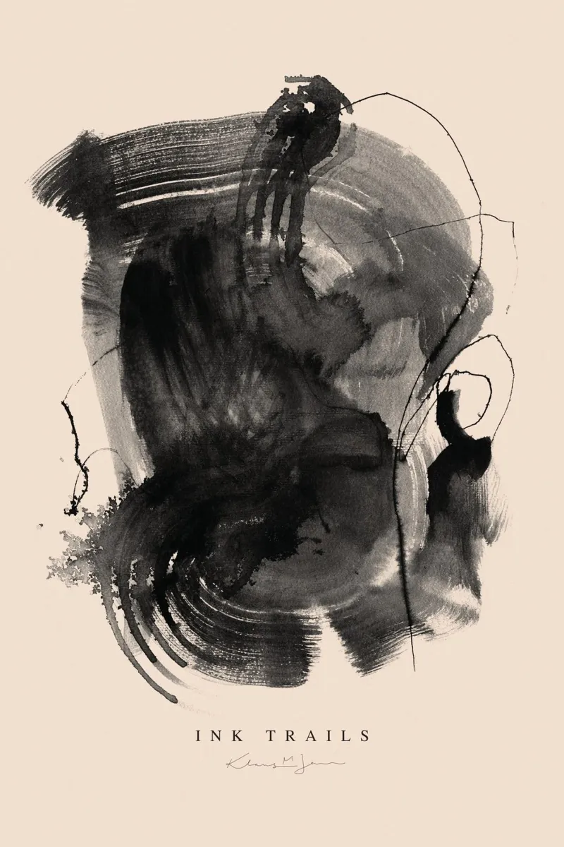 Ink Trails poster with plastic frame by Klaus with K