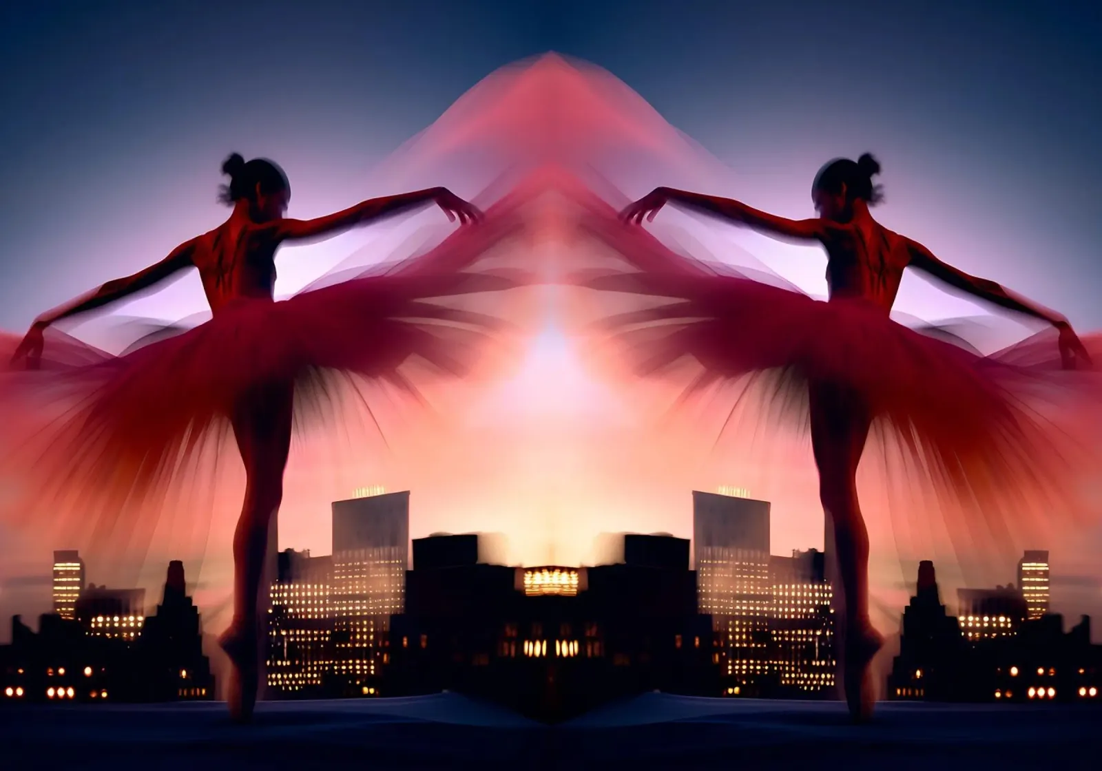 La Danseuse en Reflet poster con telaio in legno da ICONICA Art Studio