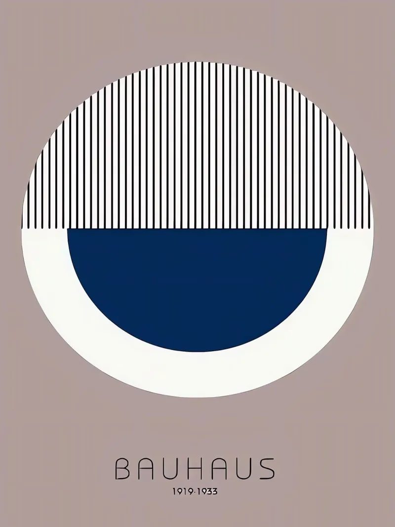 Bauhaus 1919-1923 poster con telaio in legno da Brooke