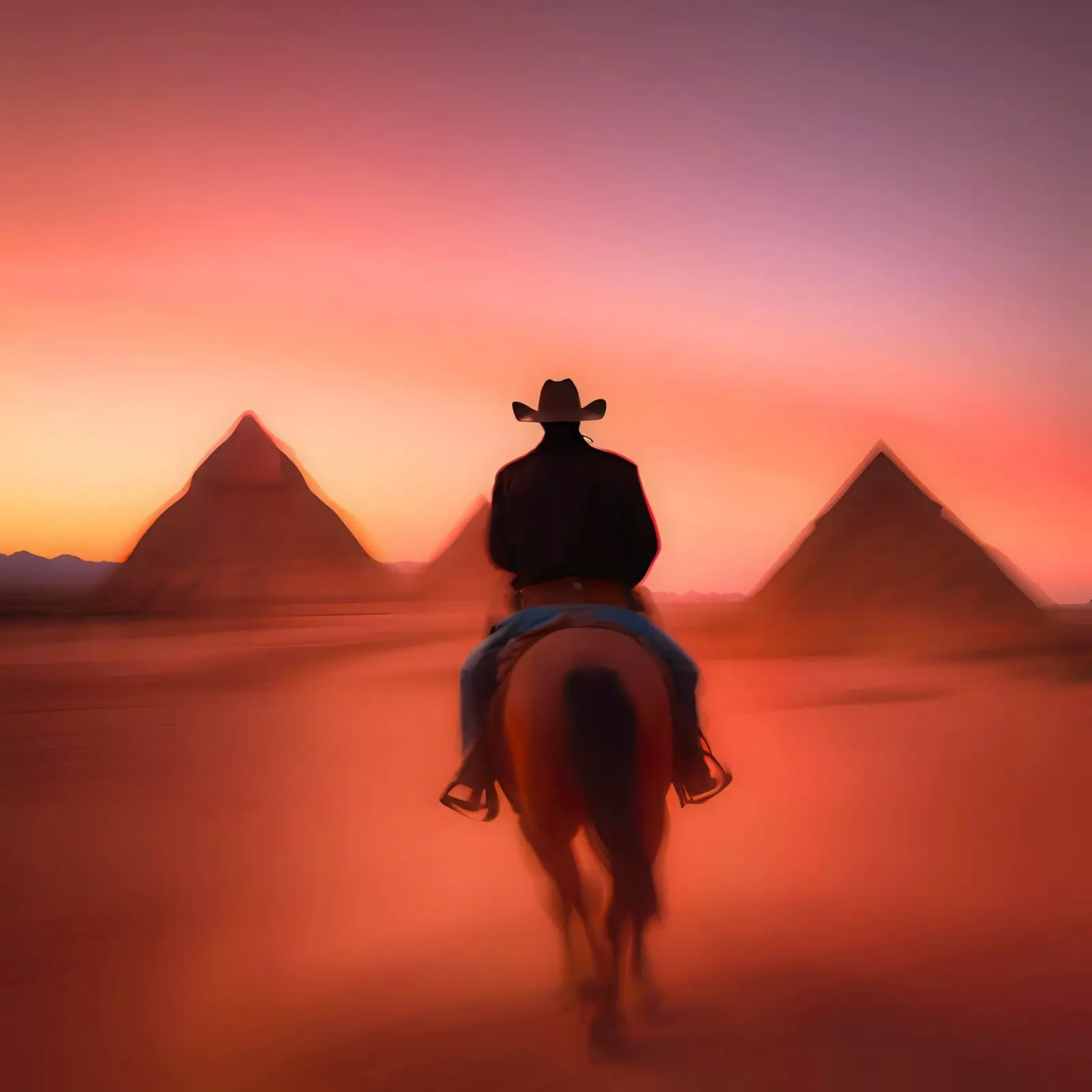 Cavaliere del deserto tela con Cornice a cassetta da ICONICA Art Studio