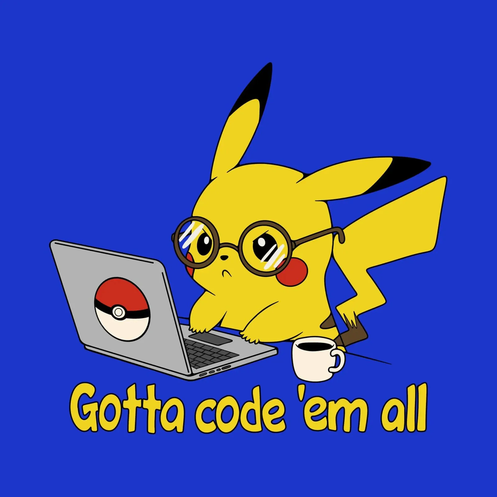 Il faut tous les coder poster avec cadre en aluminium de Loobs
