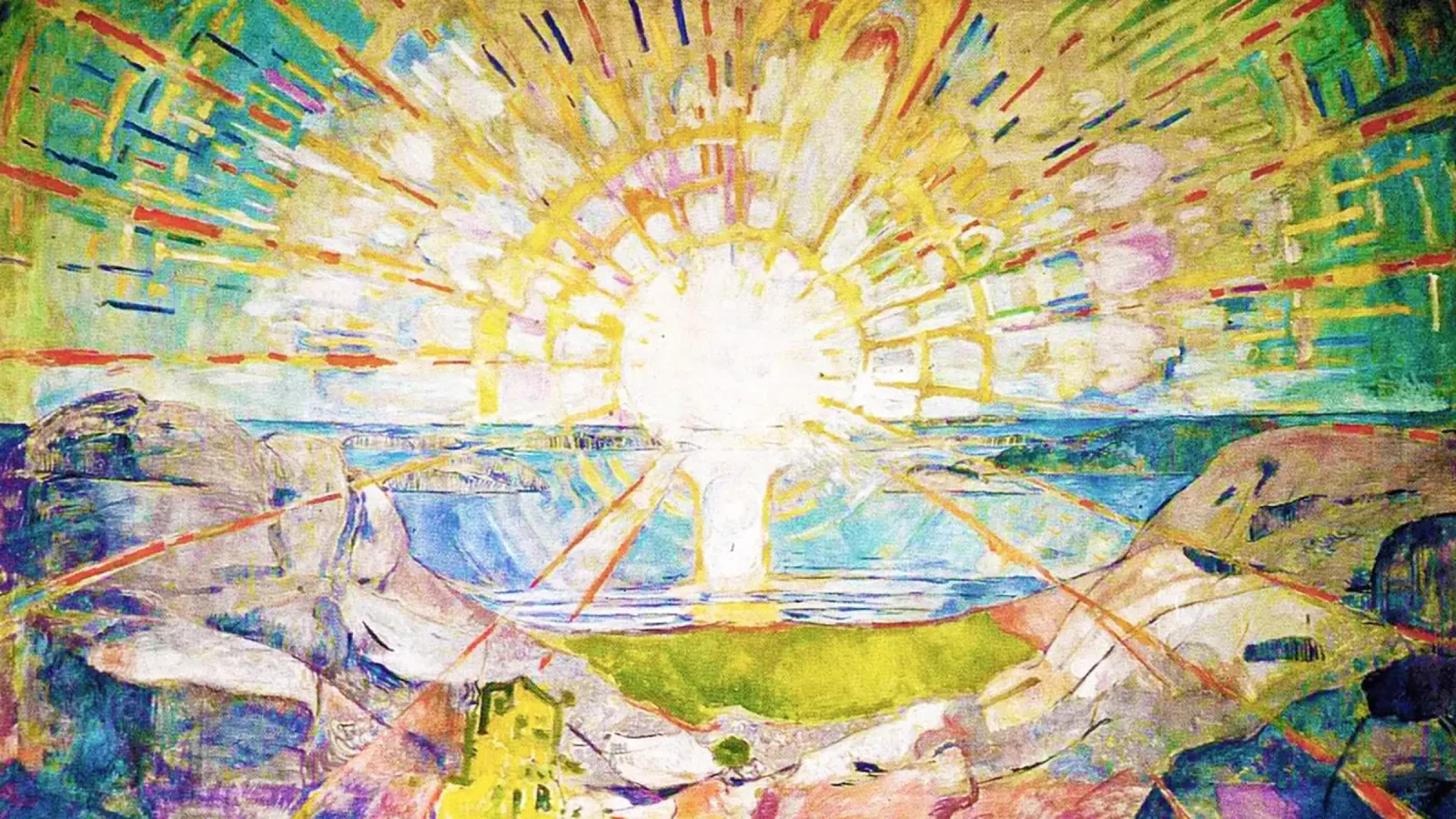 Il sole di Edvard Munch 1911 poster da Venus Art