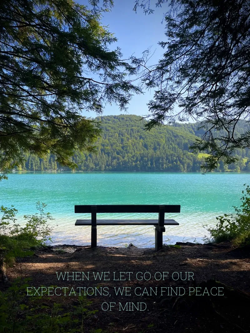 Peace of Mind (Fuschl Austria) poster con telaio in alluminio da Happy 😃 Art 🎨 by Christine Schnoell