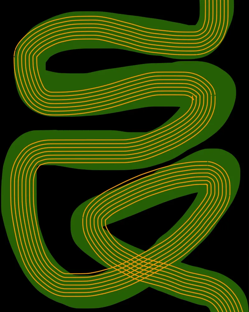 Linee organiche 03 poster da Little Dean