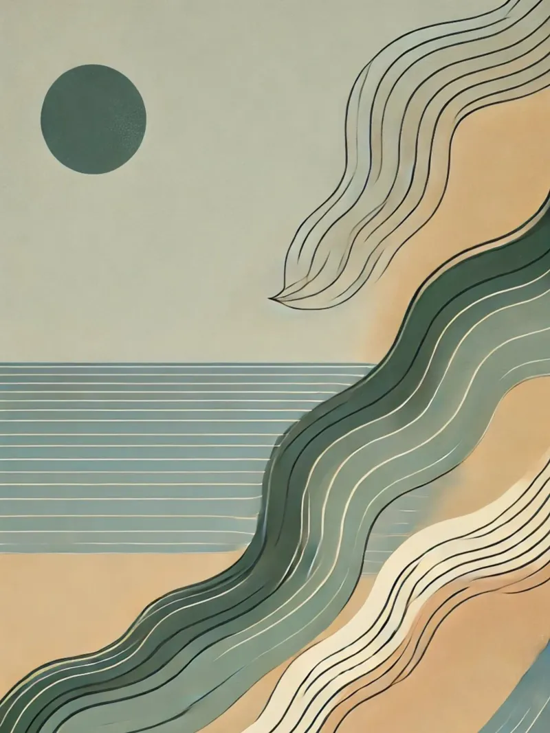Tempo di spiaggia poster da WijdevenPrints