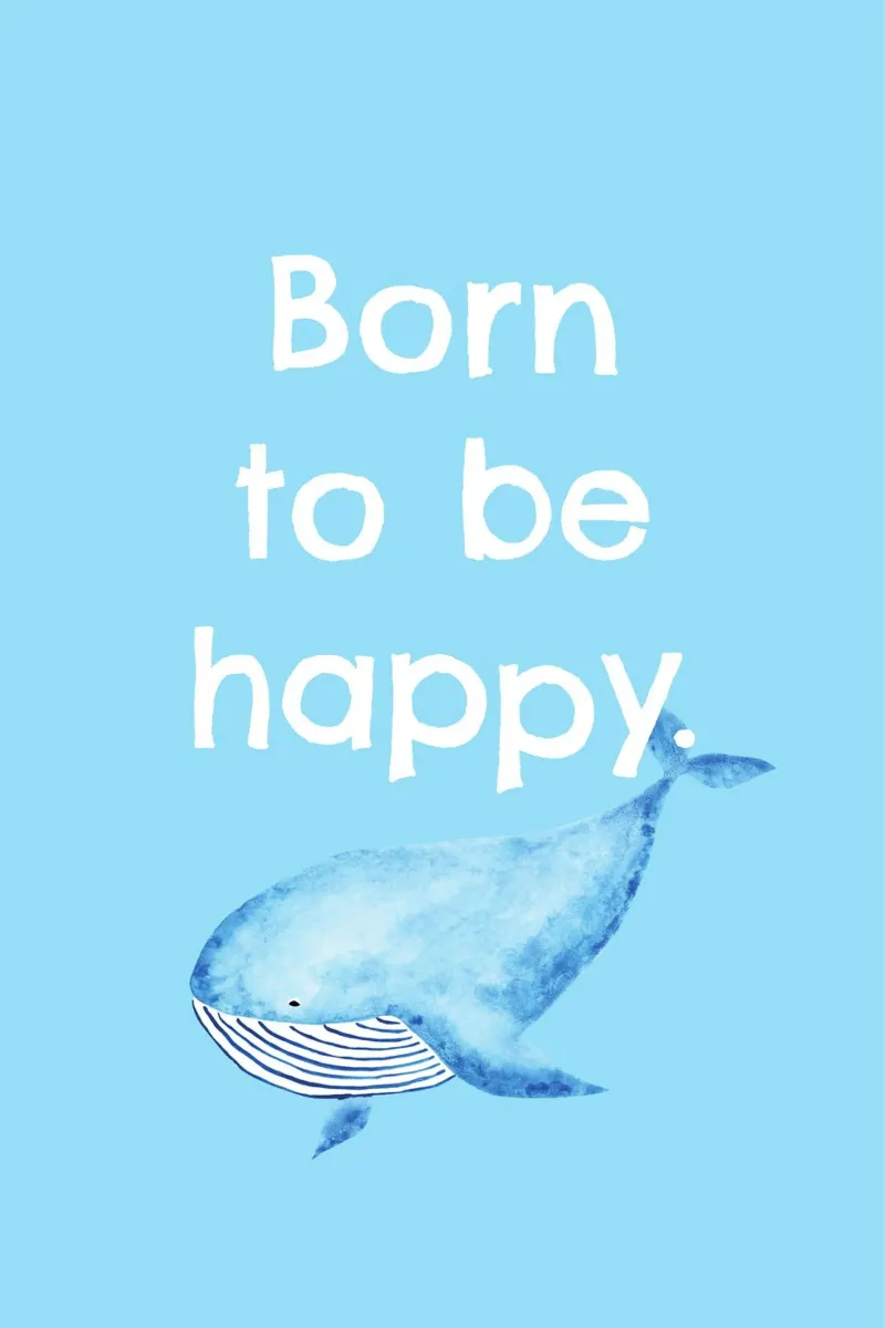 Born to be happy. poster da Fraysein Design