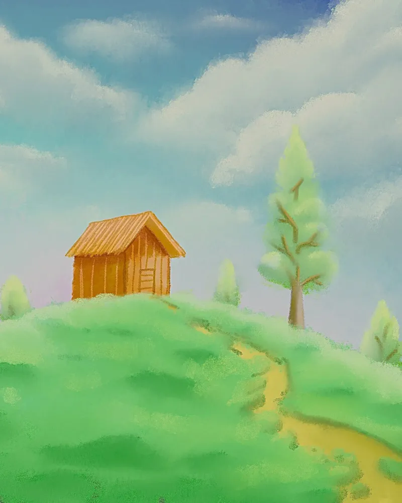 casa singola in collina poster da mip of map