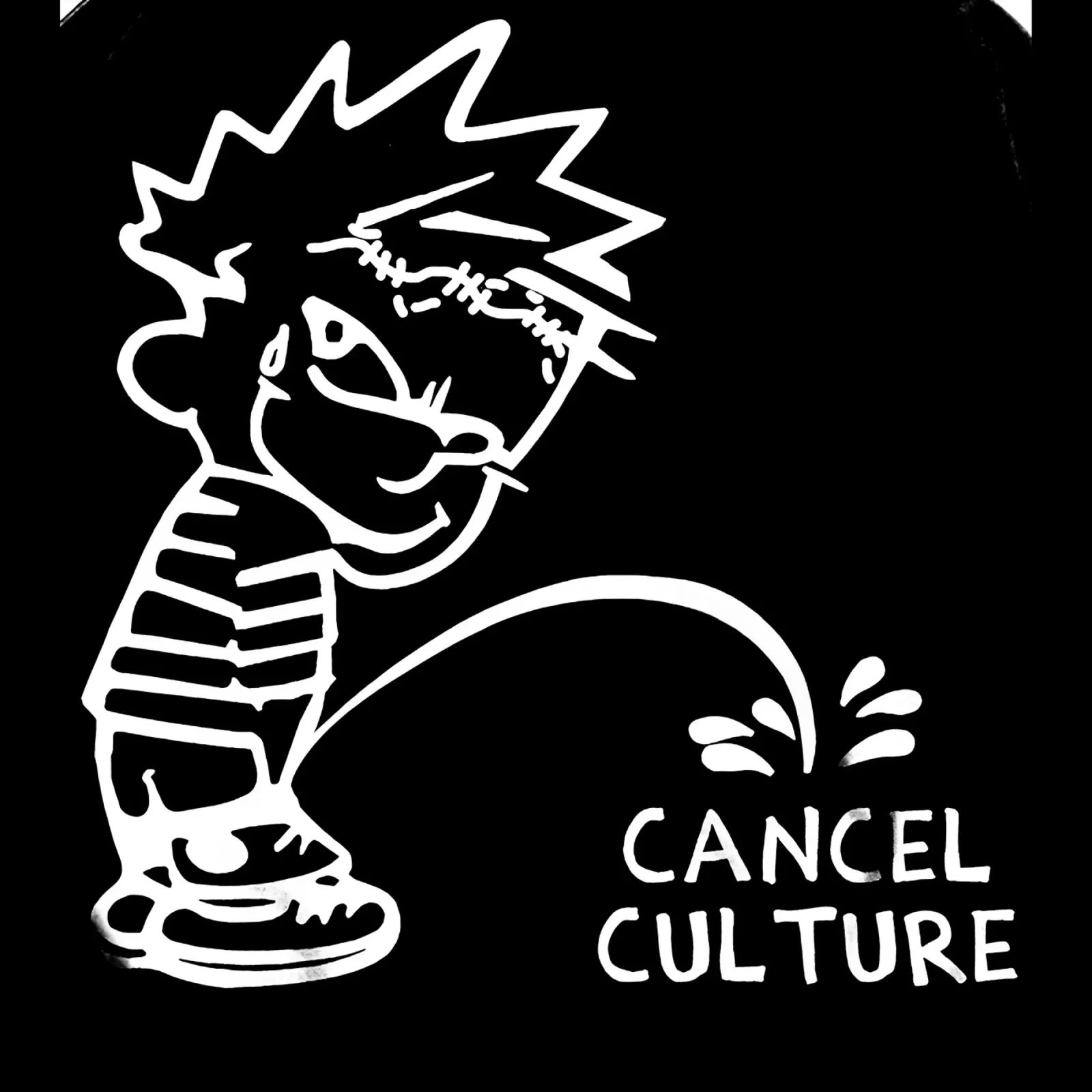 Felpa con cappuccio Falling In Reverse Cancel Culture poster con telaio in plastica da andrea boceli