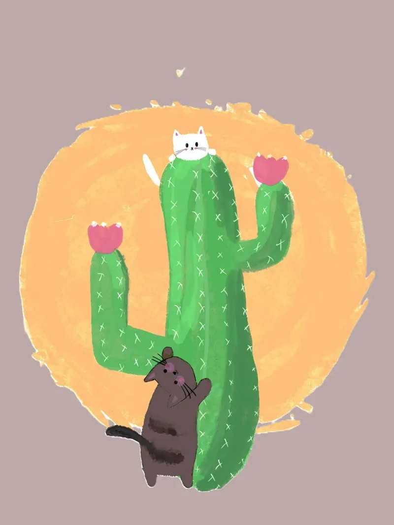 catus and cat poster da space words