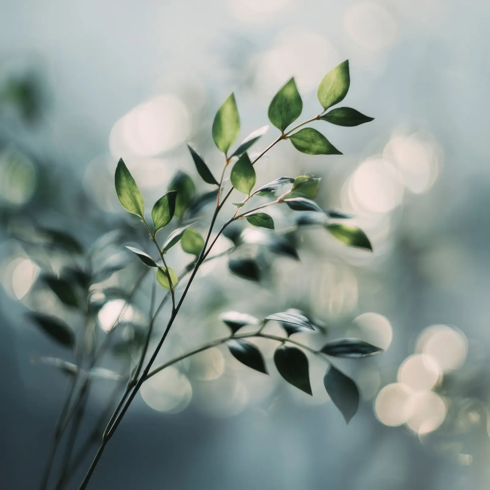 Bokeh Botanica No 04 poster con telaio in plastica da treechild