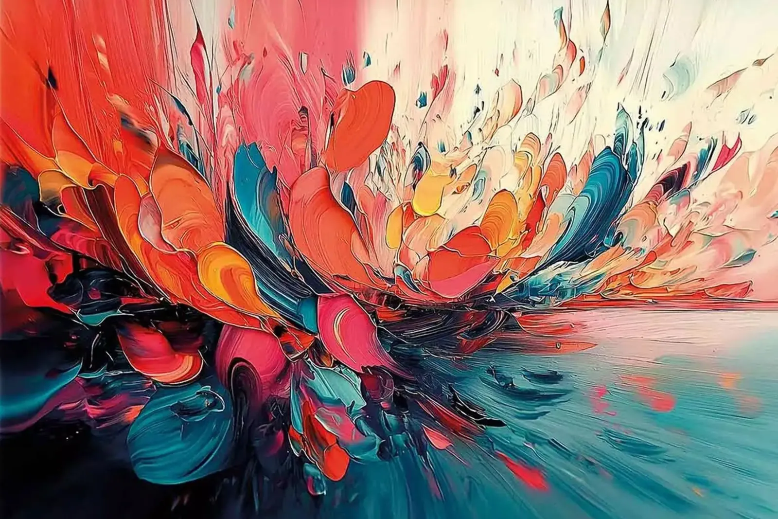 abstract canvas met Baklijst van jammie