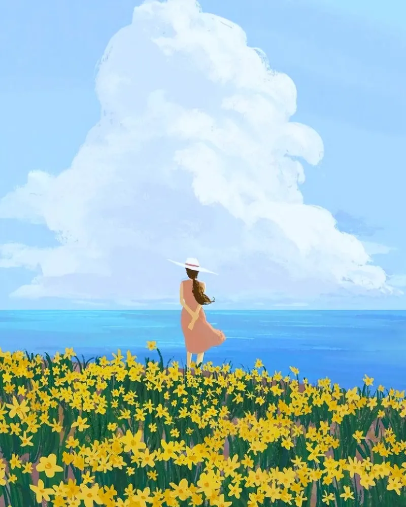 chill wind poster con telaio in alluminio da lily