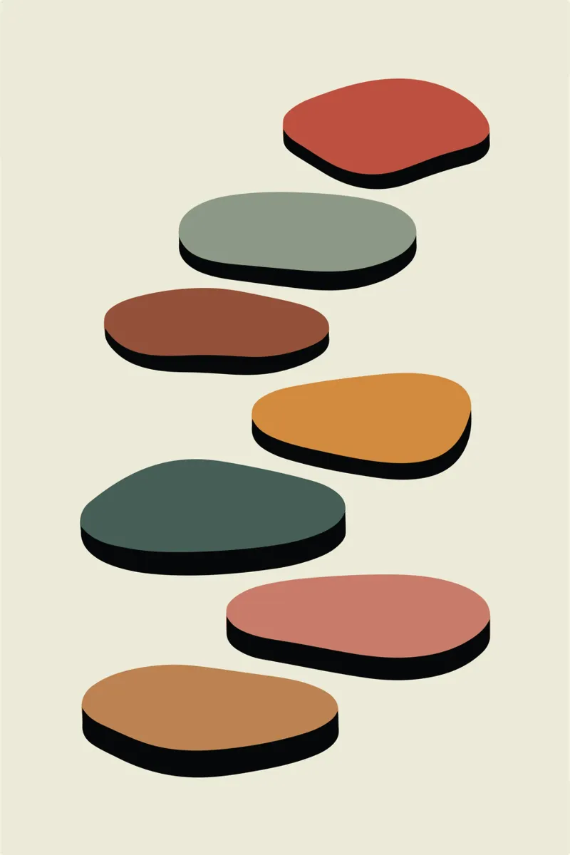 Diagonal Stepping Stones poster da LisaArtes