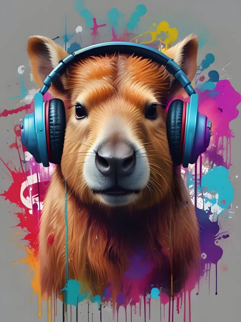 Graffiti musicali di Capybara poster da MakArena
