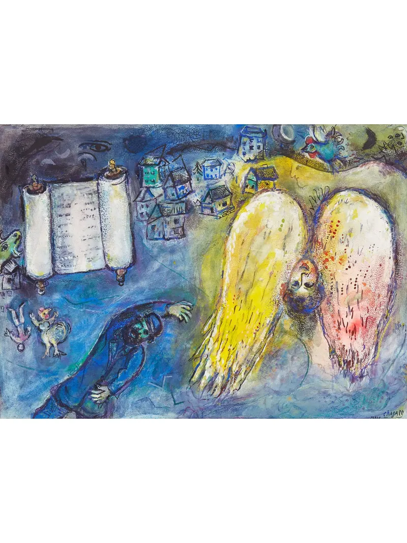 Marc Chagall - La Torah poster con telaio in plastica da Cindy Cronin