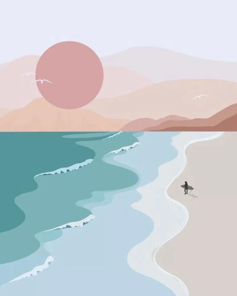 the line of beach poster da hamily