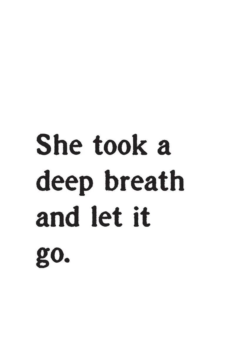 She took a deep breath and let it go. poster con marco de madera de Fraysein Design