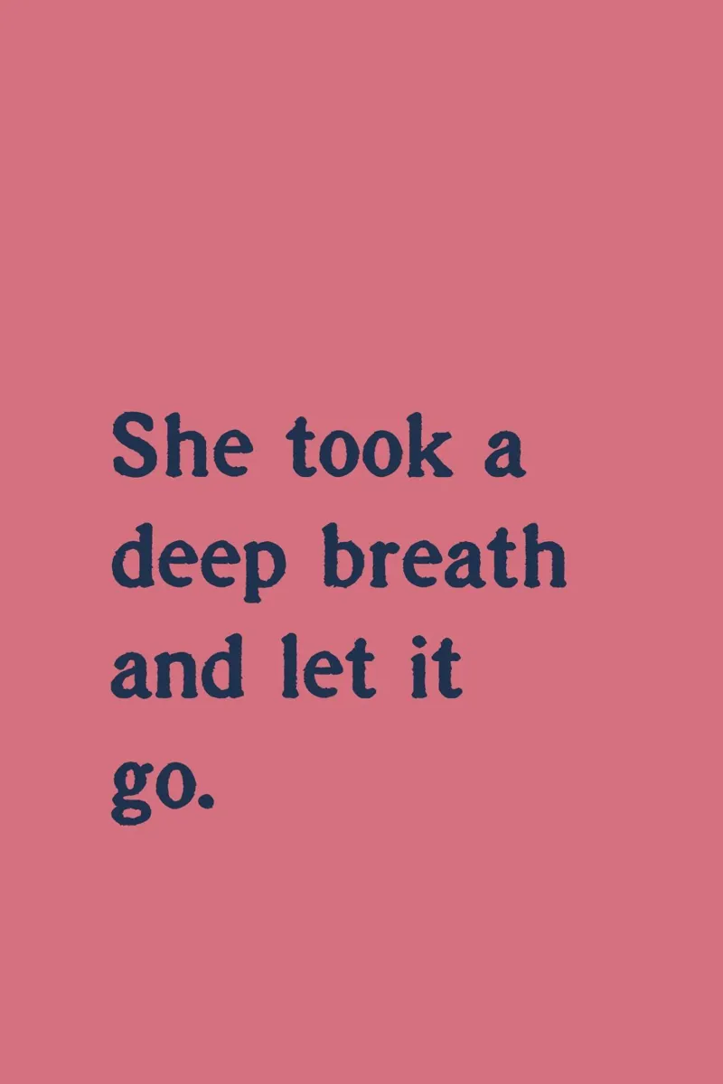 She took a deep breath and let it go. poster da Fraysein Design