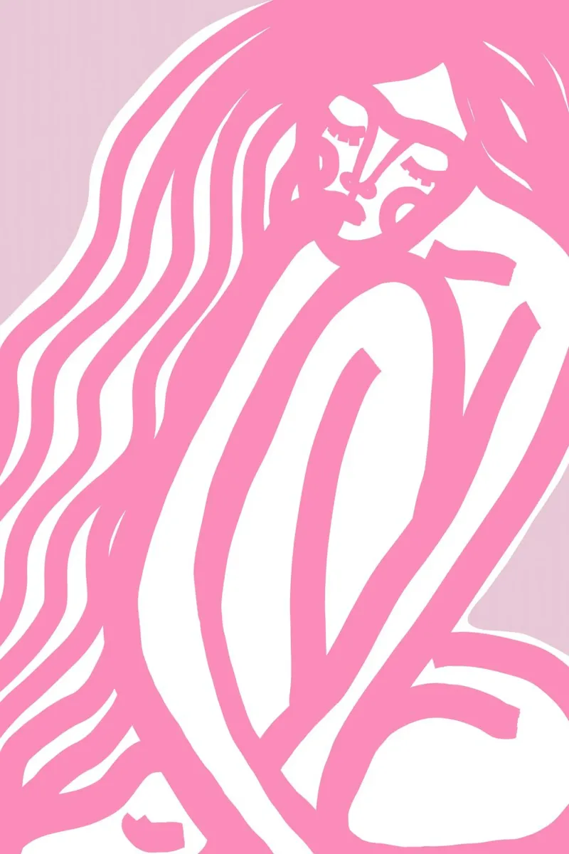 The Silence (pink) pellicola backlit da treechild