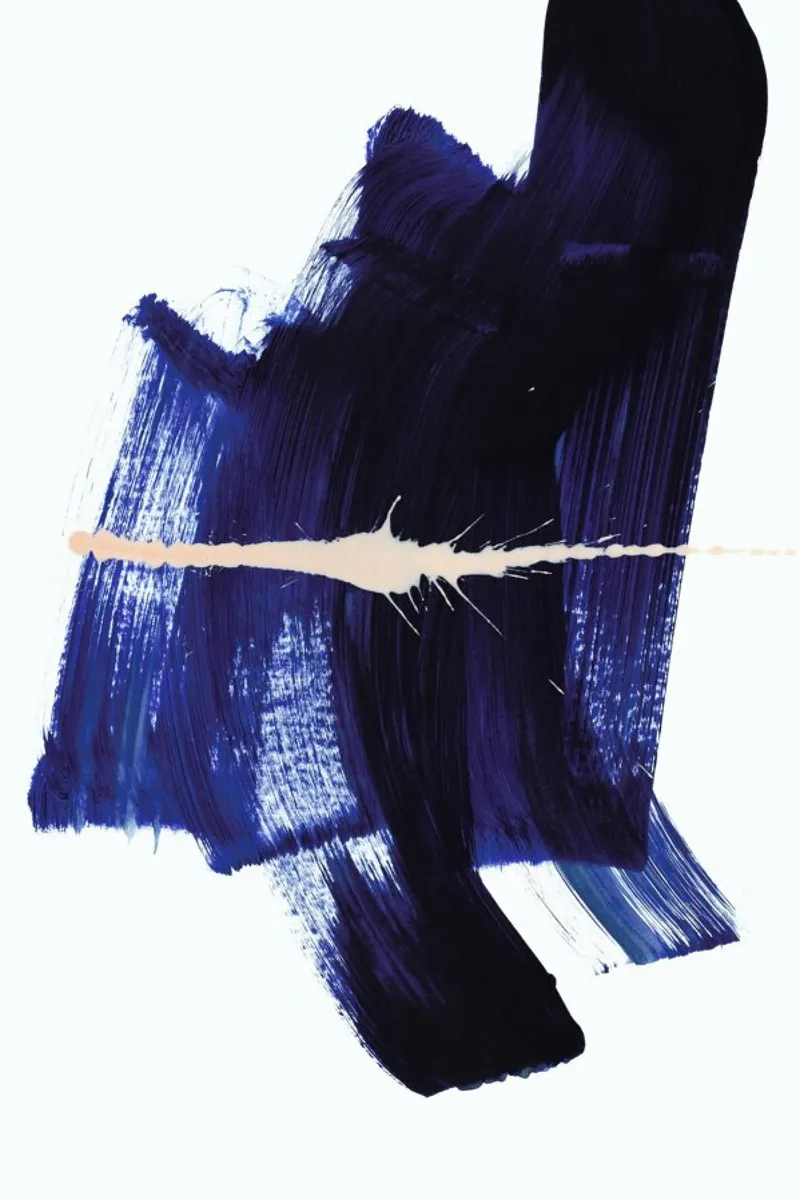 Brushstrokes 4 poster con telaio in plastica da IRIS LEHNHARDT FINE ART