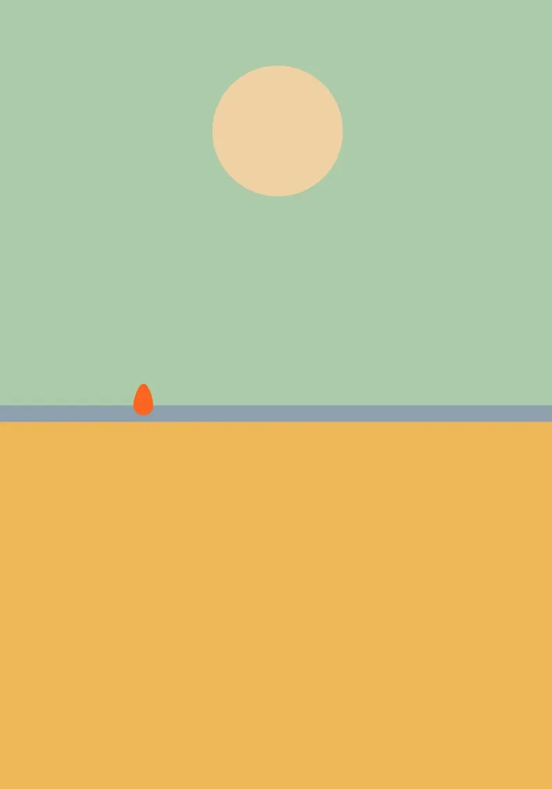 rest on the beach. (time to relax) lienzo con Marco flotante de FRICKE DESIGN