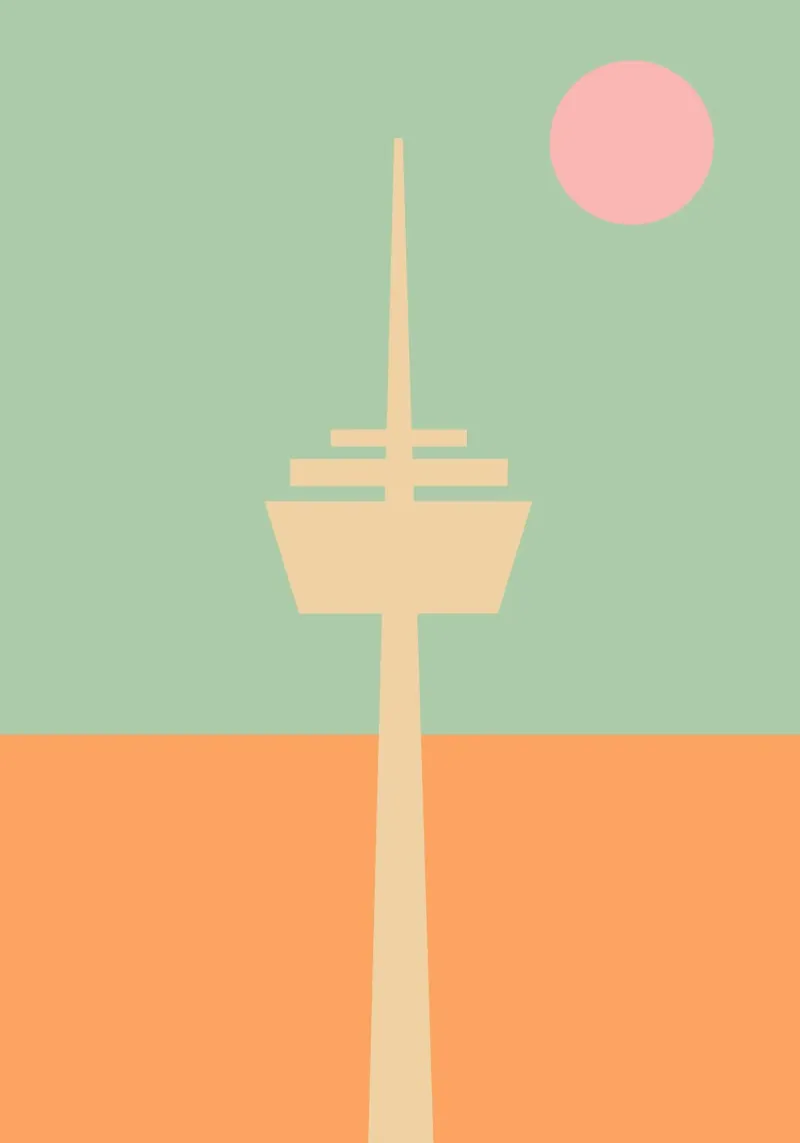 Colonius. Kölnliebe. poster da FRICKE DESIGN