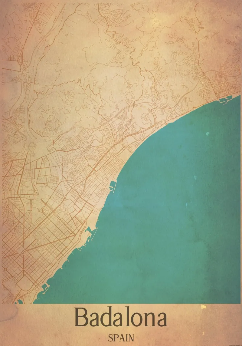 Badalona SPAIN poster da WorldPrint
