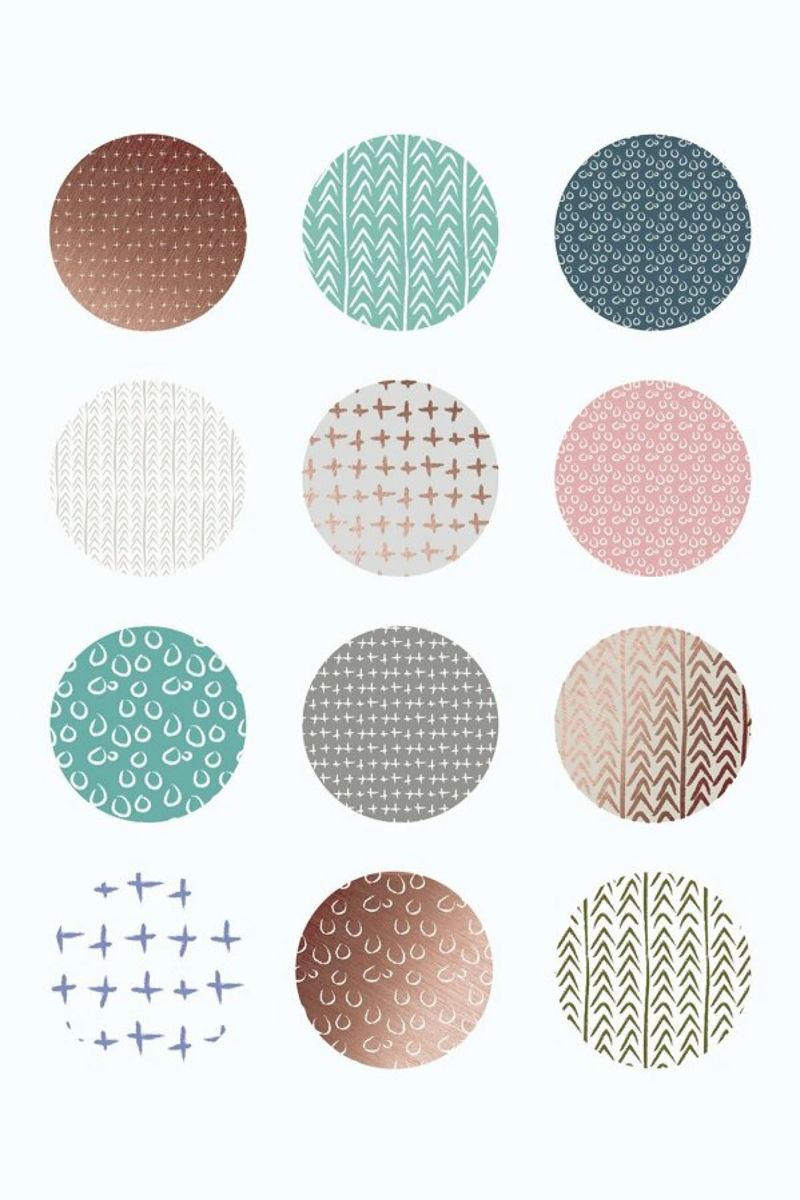 Bronze Pattern Dots canvas by Maria Kritzas