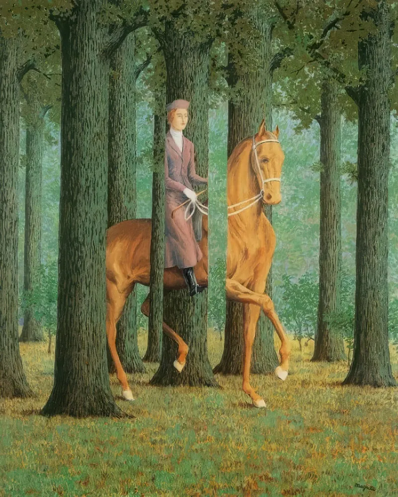 The Blank Signature, 1965 by Rene Magritte canvas with Floater frame by TIGER JHONSON