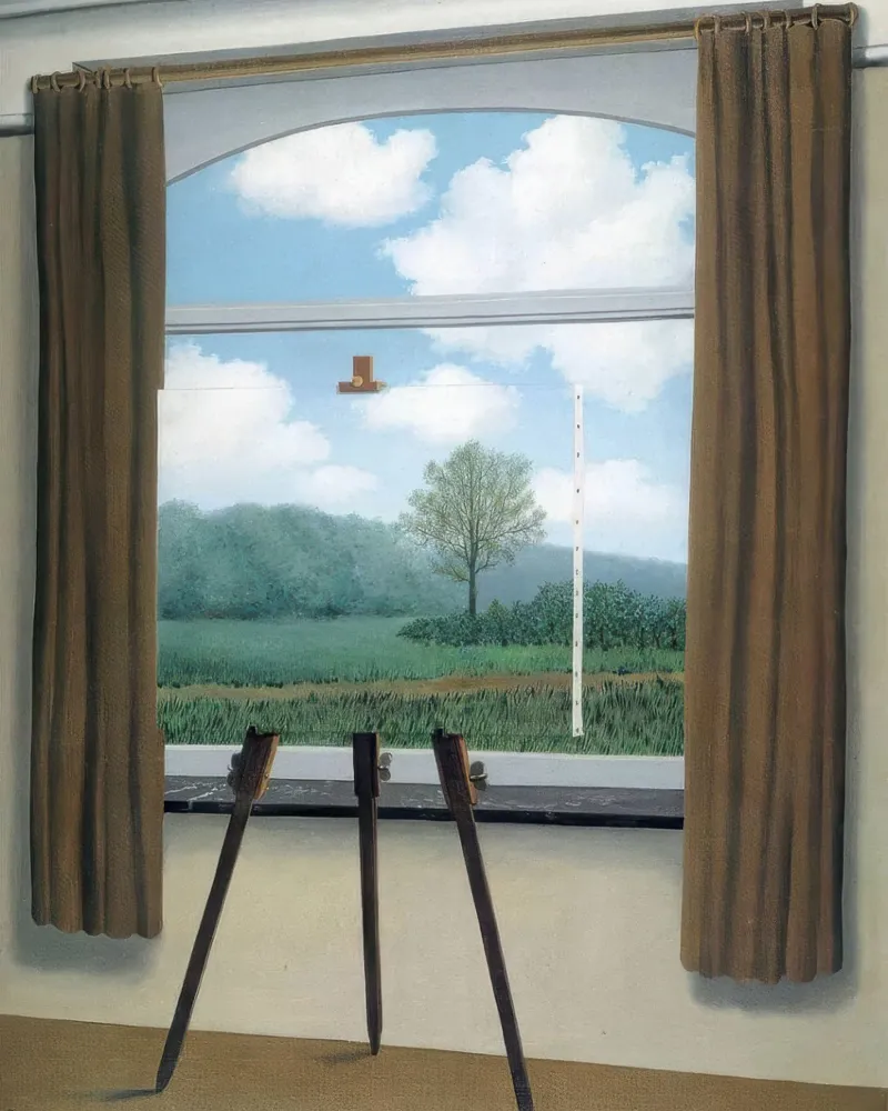 La condizione umana, 1933 di Rene Magritte poster con telaio in plastica da TIGER JHONSON