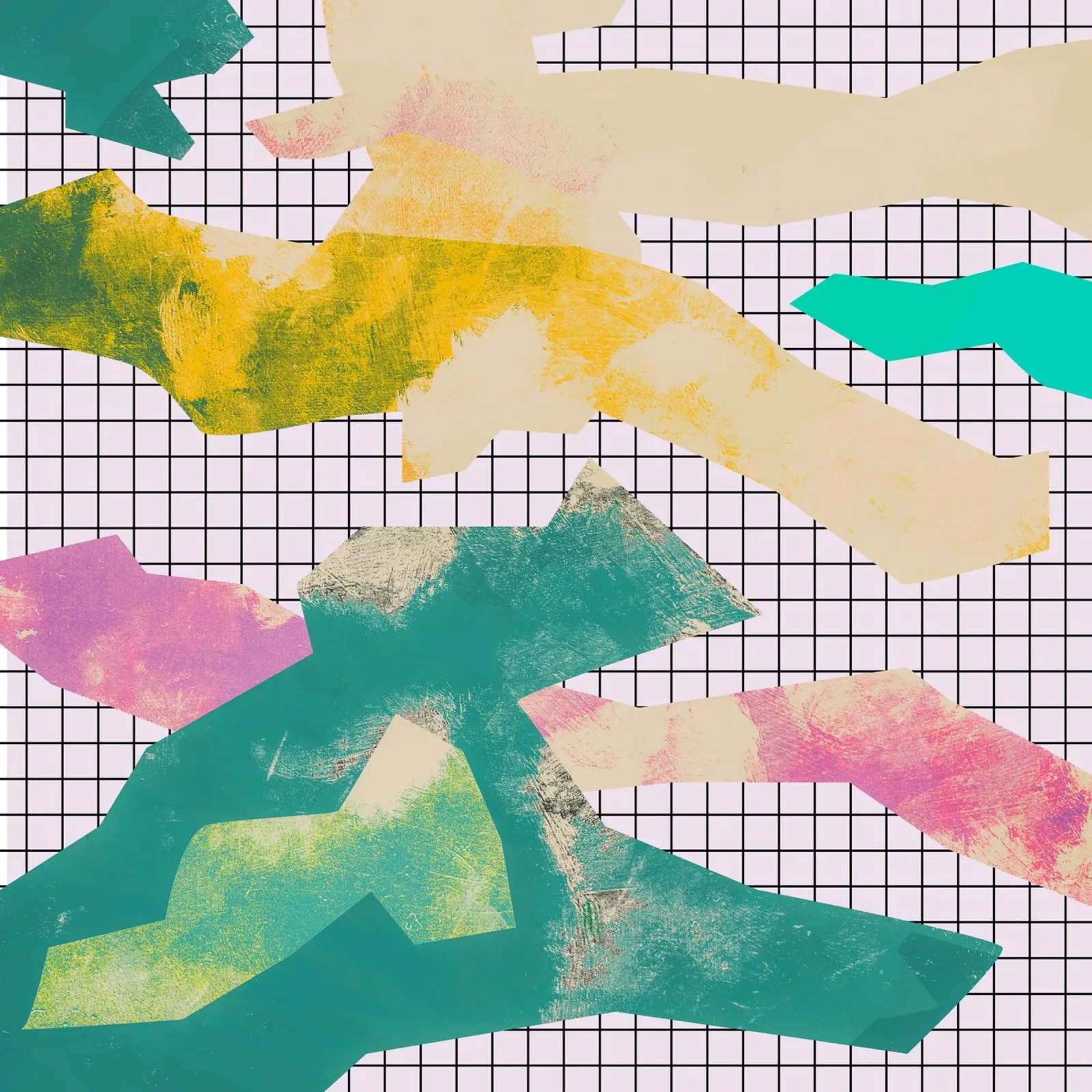 Abstract Color Blocks canvas by Metron