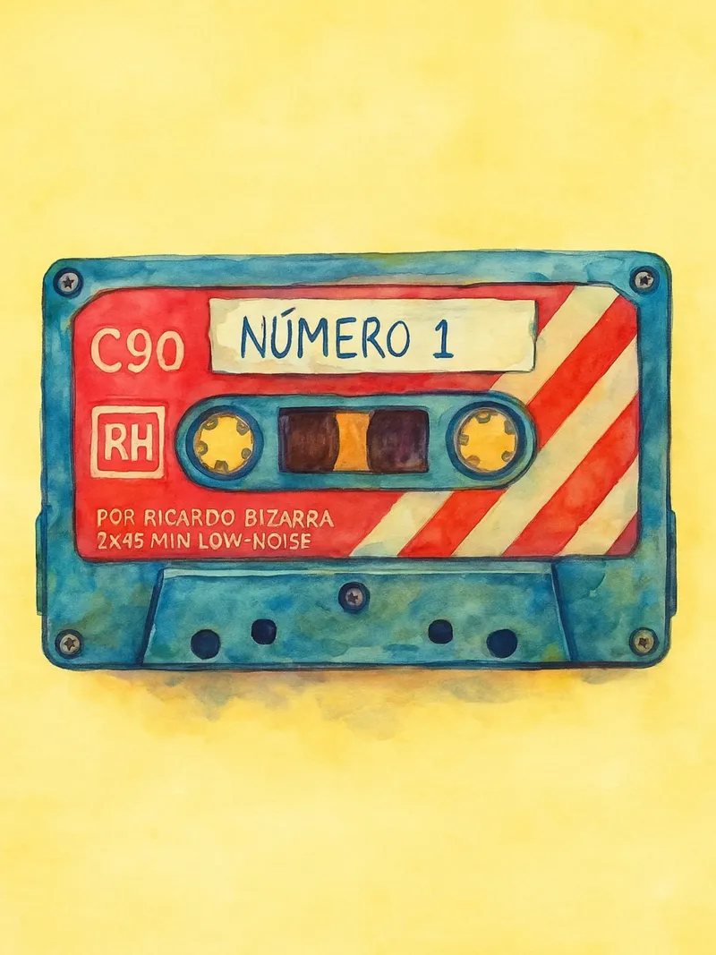 oude cassette vintage schilderij canvas met Baklijst van kroocoot