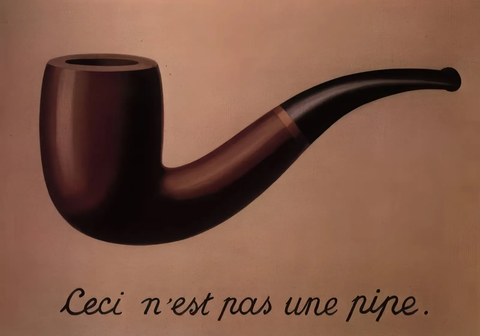 Il tradimento delle immagini, 1929 di René Magritte poster con telaio in legno da TIGER JHONSON