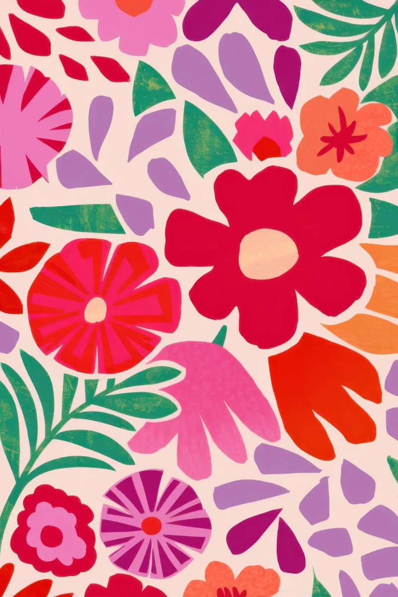 Pop Art Petal Power tela con Cornice a cassetta da Echo Saber