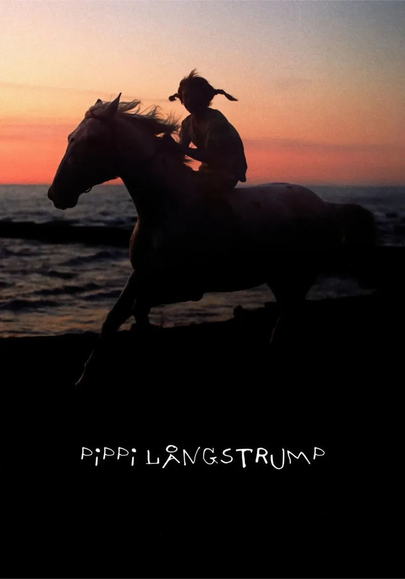 Pippi - Cavalcare al tramonto tela con Cornice a cassetta da Earl Beeman
