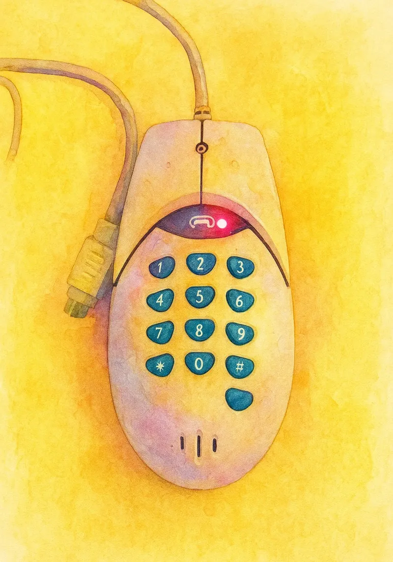 telefono mouse vecchio dipinto vintage poster con telaio in legno da kroocoot