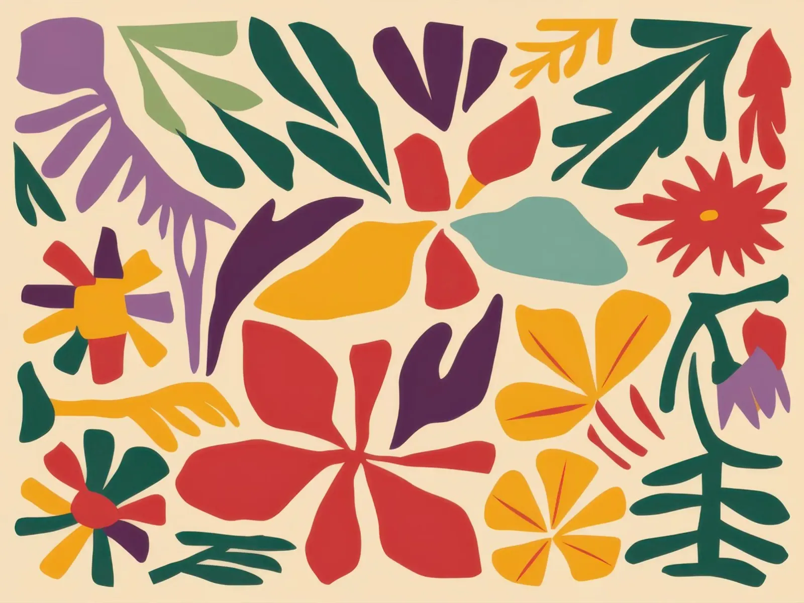 Il giardino popolare di Matisse tela con Cornice a cassetta da Echo Saber