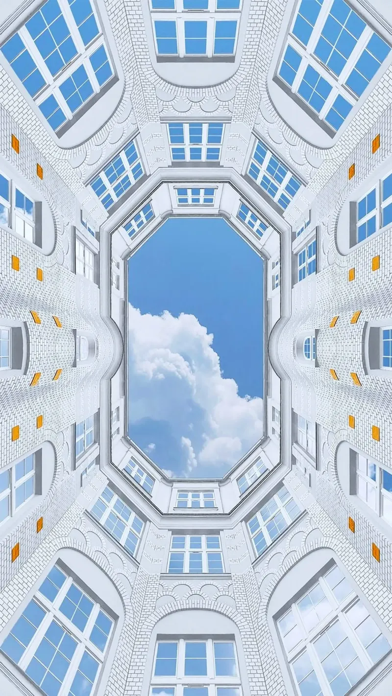 sky collapsed in square poster da huminity