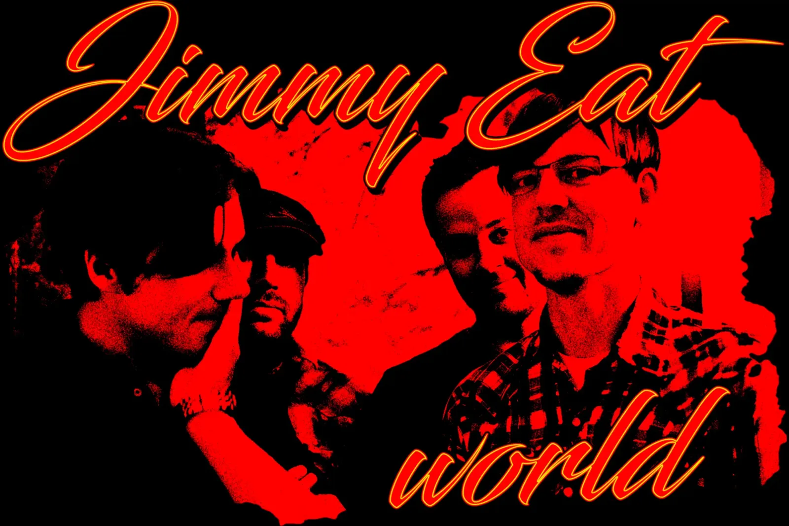 stile grunge Jimmy eat world poster da igoshdesigns