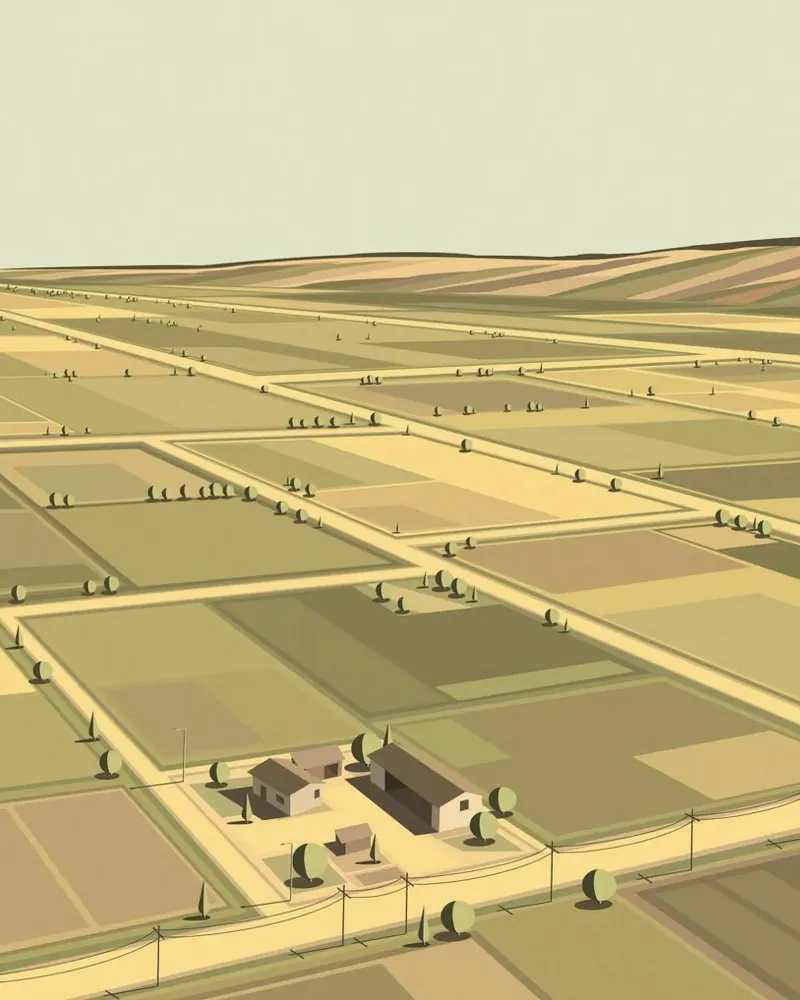 the field space tela con Cornice a cassetta da sunity