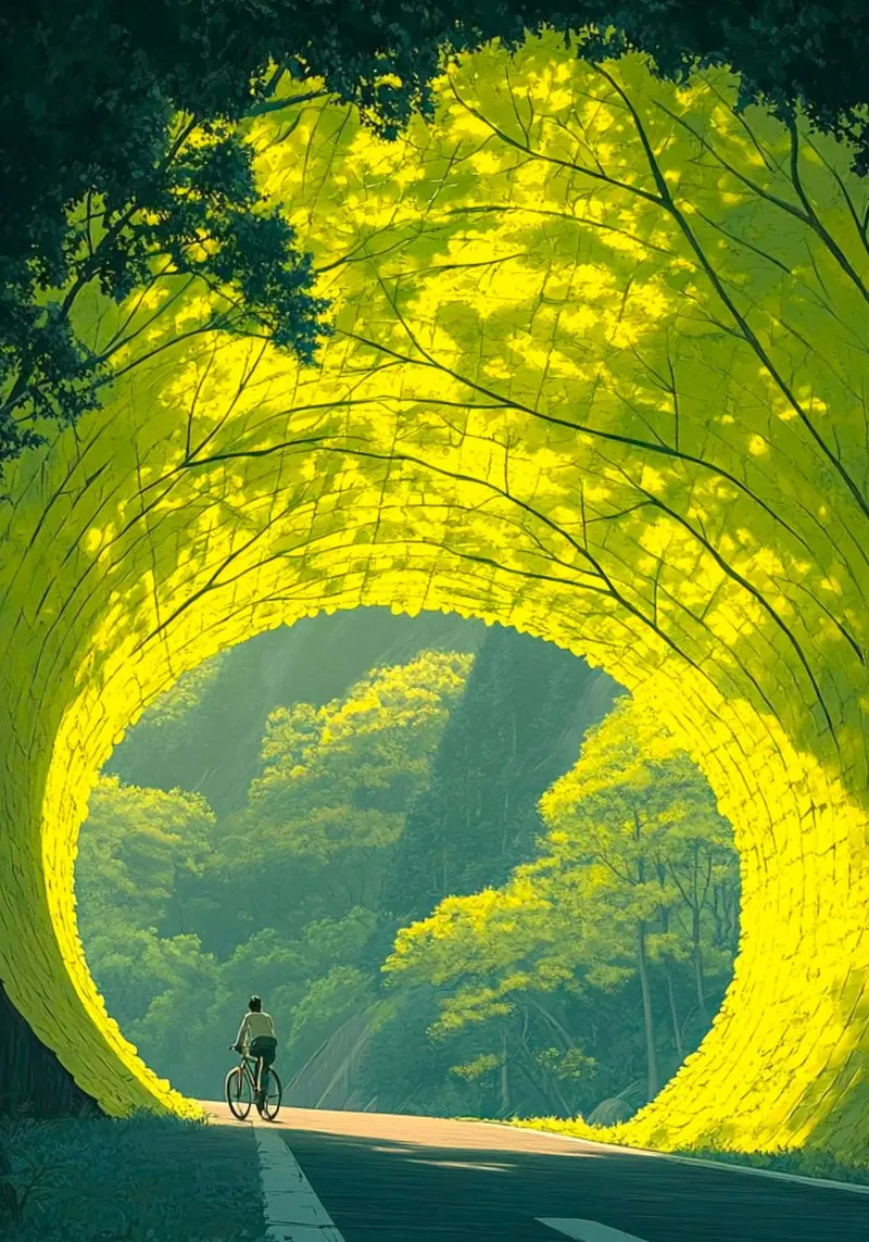 cycling in oral tree poster da firmana